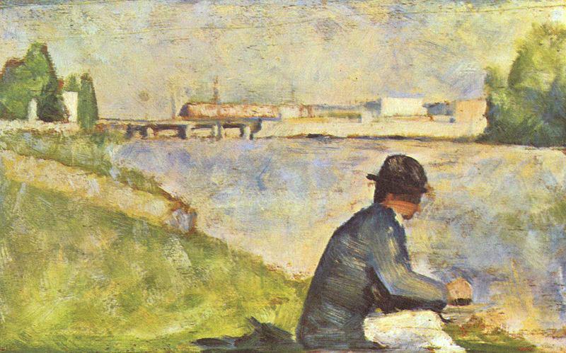 Sitzender Mann, Georges Seurat